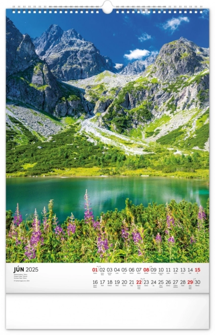 NOTIQUE Muurkalender Tatra 2025, 33 x 46 cm