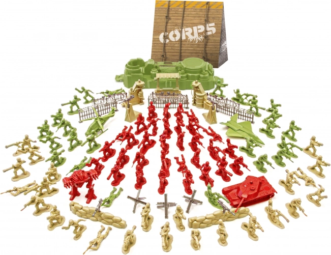 Set van 105 Soldaatjes Figuren