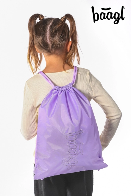 Baagl Set 3: Rugzak, Etui en Zak Lavender