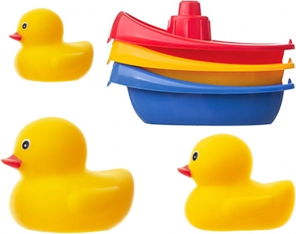 Kleurige bootjes die je in elkaar kunt stapelen