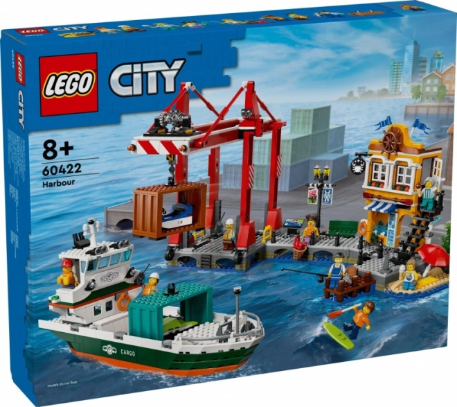 LEGO City haven met vrachtschip