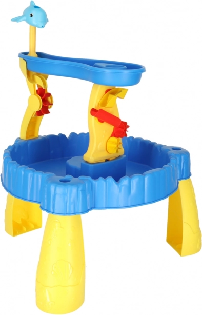 Kinderspeeltafel met zandbak en fontein 2-in-1