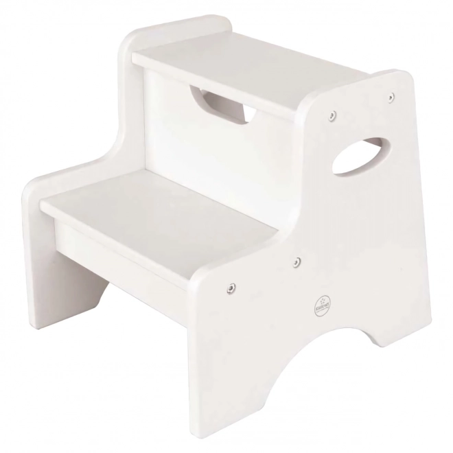 Witte houten kinderkruk