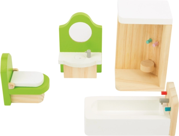 Small foot poppenhuiskamermeubels – badkamer voor poppen