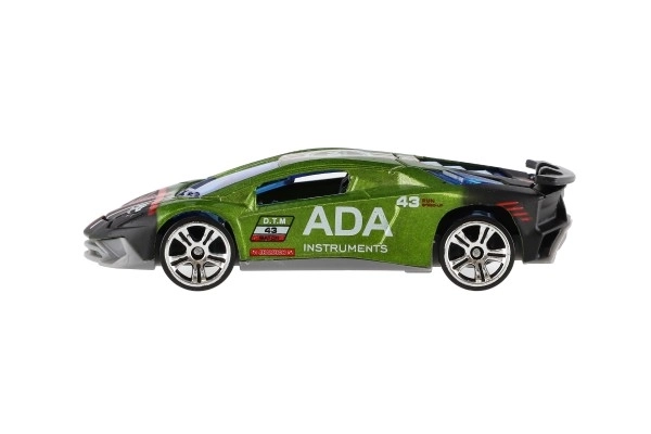 Auto sport 6st metalen/kunststof 8cm met vrije loop in doosje 10,5x27,5x4cm