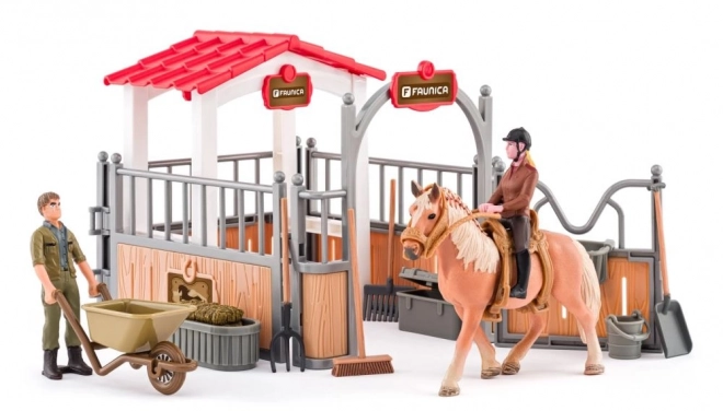 Faunica boerderij met paard en accessoires