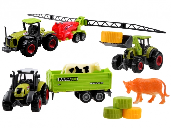 Tractor combinatie landbouwmachines maaidorsers ZA4366