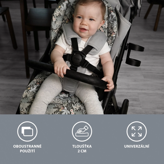 Kinderwagenmat van traagschuim Comfort, Madagaskar Groen