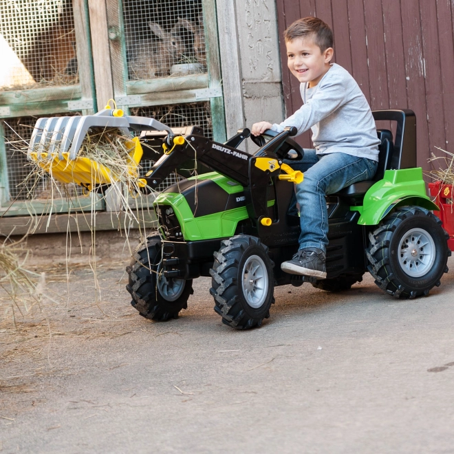Schep voor tractor met grijper voor het laden van hout