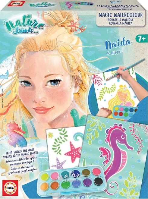 Educa Nature Friends toveren met water schilderen – creatieve set