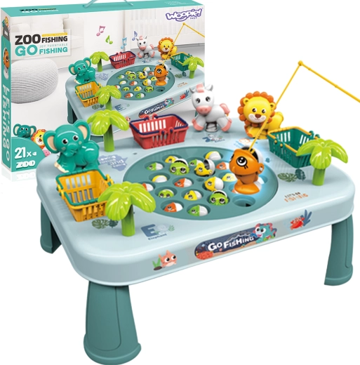 Woopie behendigheidsspel Vissen vangen – interactieve groene tafel