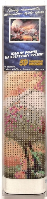 Norimpex diamant schilderen Roze flamingo's 30x40 cm