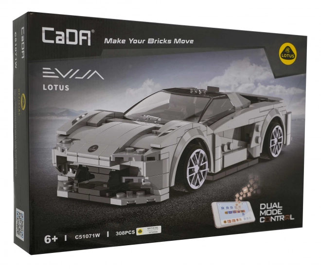 Constructieset CaDA 308 stuks Sportauto Lotus Evija voor kinderen 6+, op afstand bestuurbaar met app