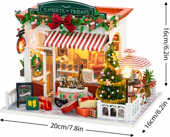 2Kids Toys miniatuur huisje kerstbanketbakkerij