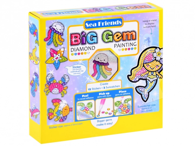 Diamant creatief kraanset zee
