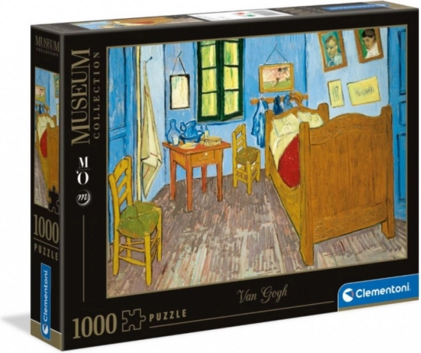 Puzzel 1000 stukjes Museum – Slaapkamer in Arles van Vincent van Gogh (Clementoni)