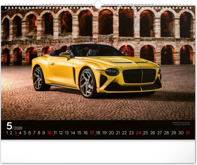 Muurkalender Snelle Auto's 2026