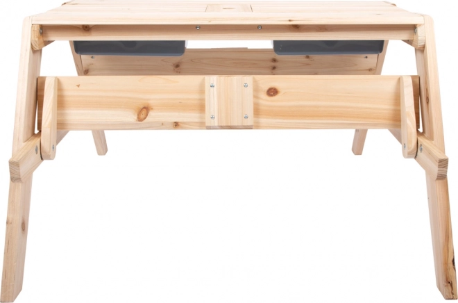 Kinder houten speeltafel 2 in 1 met bakken