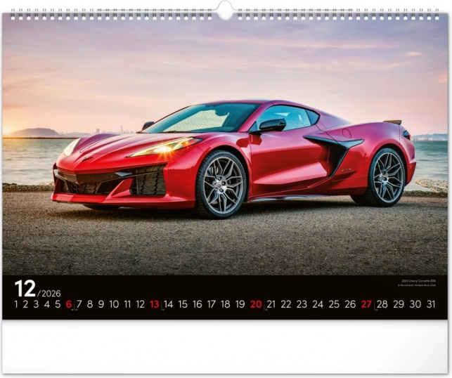 Muurkalender Snelle Auto's 2026