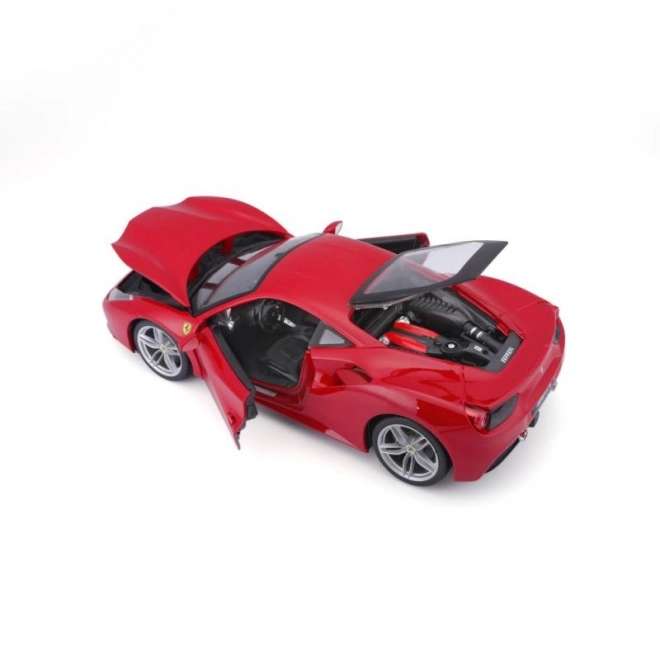 Metalen auto Ferrari 488 GTB rood