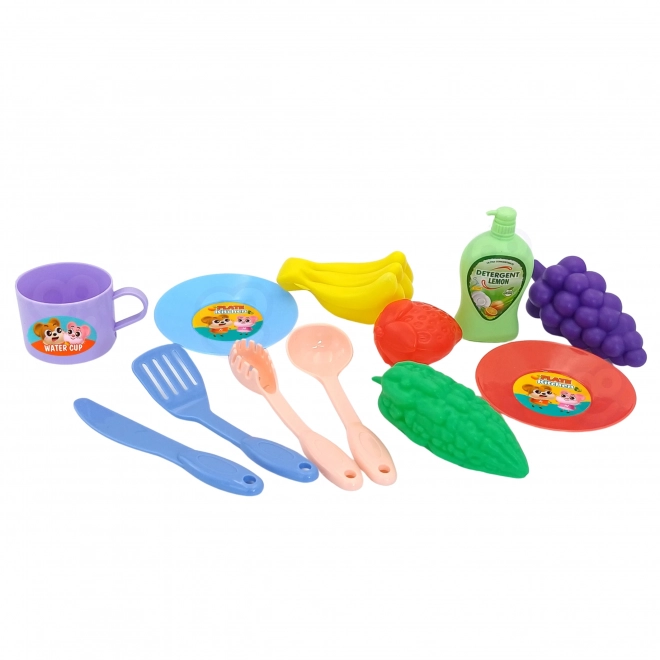 Woopie kinder gootsteen kikker met batterij en waterfunctie