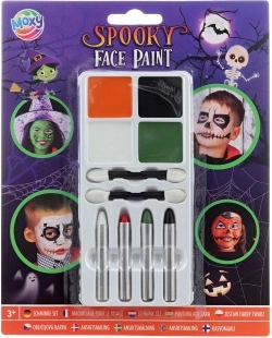 Moxy gezichtsschildering – angstaanjagende Halloween