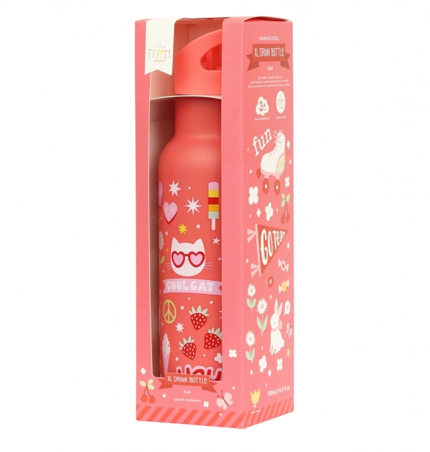 A Little Lovely Company RVS waterfles 500 ml
