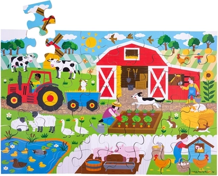 Vloerpuzzel Boerderij 48 stukjes