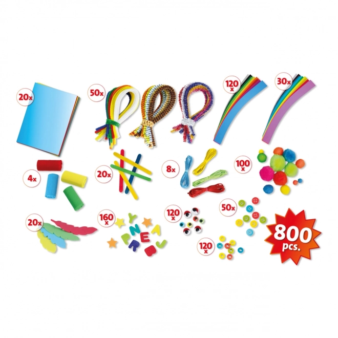 Groene creatieve koffer Jumbo Lena - 800 stuks