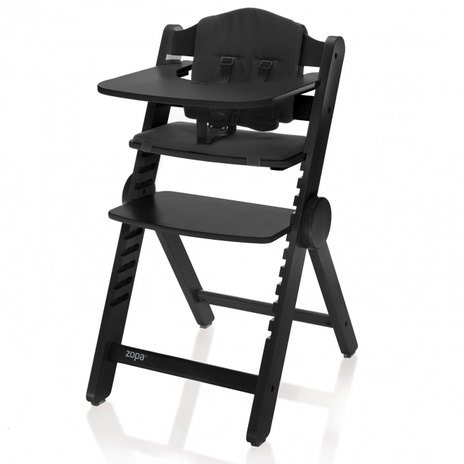 Houten kinderstoel Clipp & Clapp, Zwart