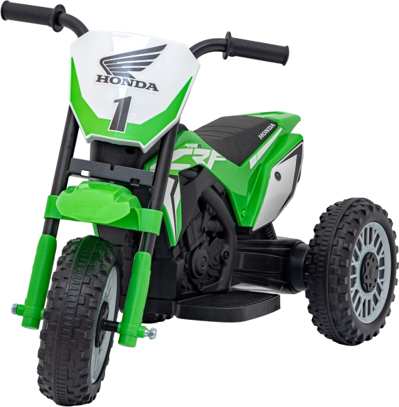 Kinder elektrische motor Honda CRF 450R op 3 wielen – Groen