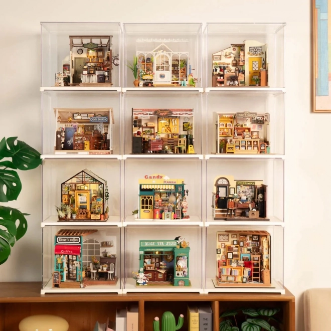 RoboTime display voor miniatuurhuisjes
