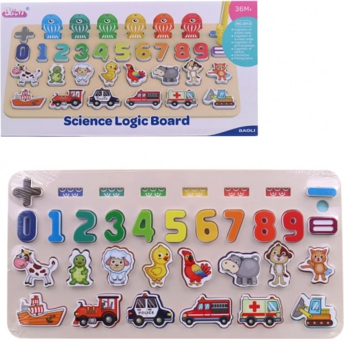 Educatieve Puzzel Cijfers en Dieren