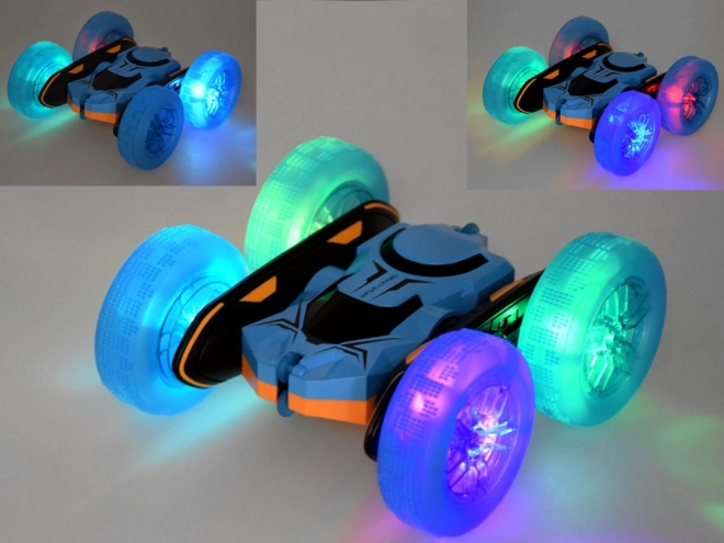Leuk autootje 360 graden met verlichte wielen