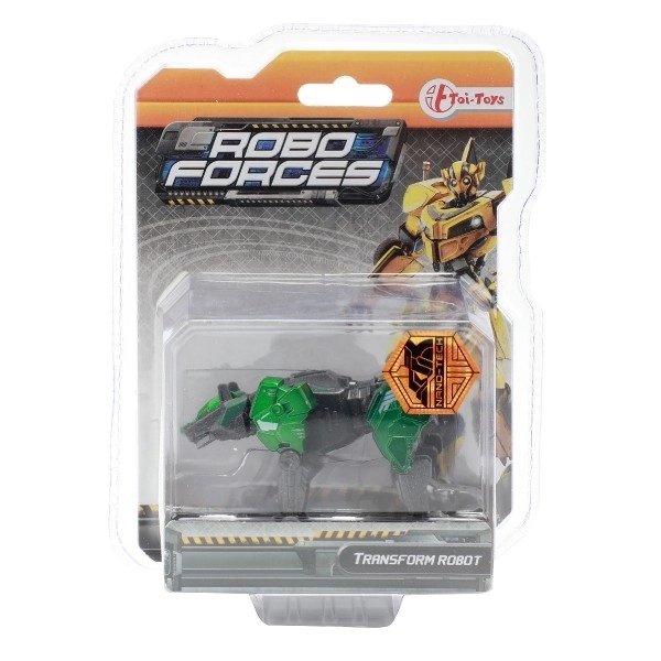 Transformerend dier of robot plastic 9cm in blister