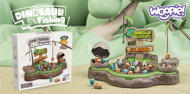Woopie spel vissen dinosaurus