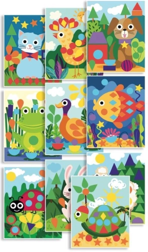 Stickers vormen en kleuren – boerderij