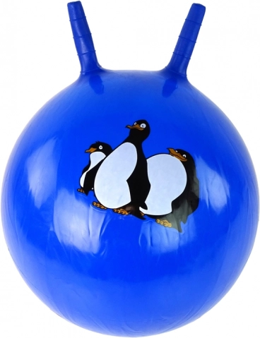 Skippybal met oortjes 45 cm blauw