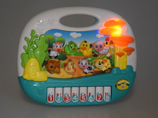 Educatieve interactieve pianotoetsenbord met dieren Boerderij ZA5331