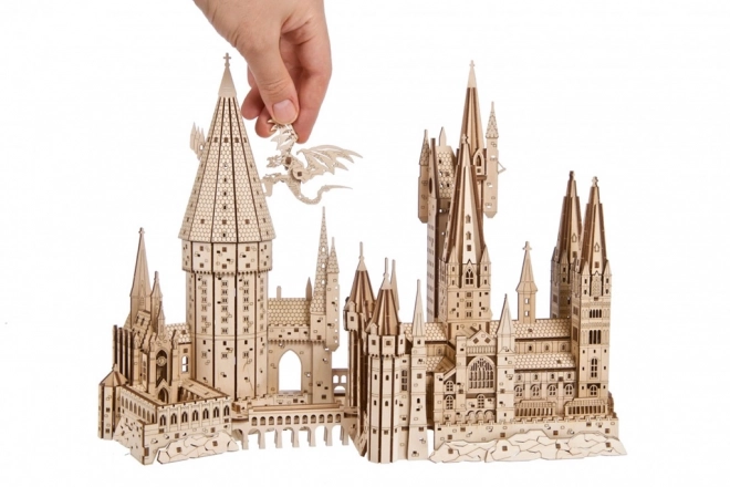 Ugears 3D houten mechanische puzzel Kasteel Zweinstein, Harry Potter