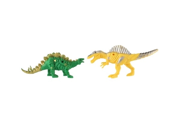 Dinosaurus/Drak 8 stuks plastic 14-17cm in zak 22x35x7cm