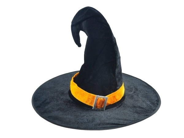 Hoed volwassene tovenaar zwart 44x34cm carnaval