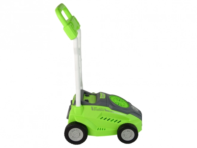Groene kinder-bubbelmaaier