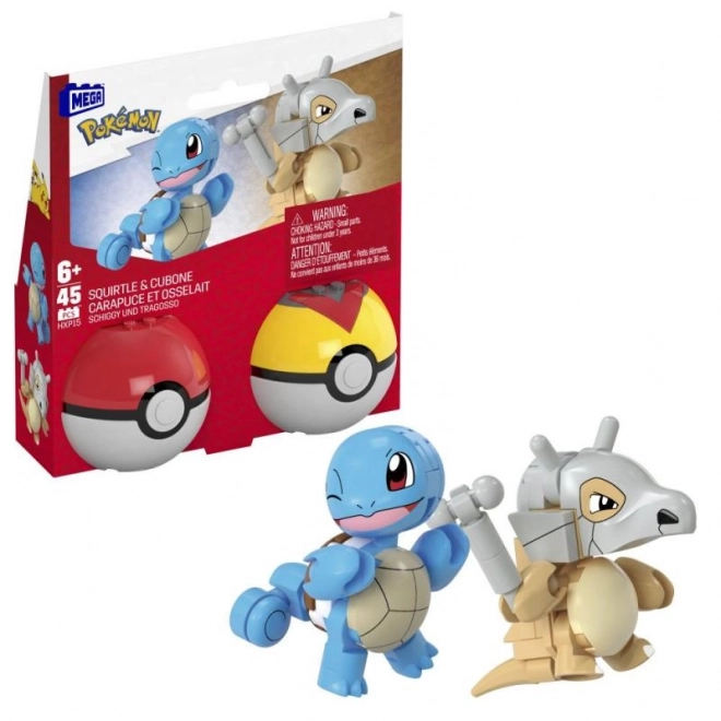 Mega Pokémon blokjes 45 stuks Squirtle en Cubone