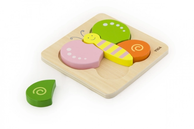 Houten puzzel voor de kleintjes - vlinder