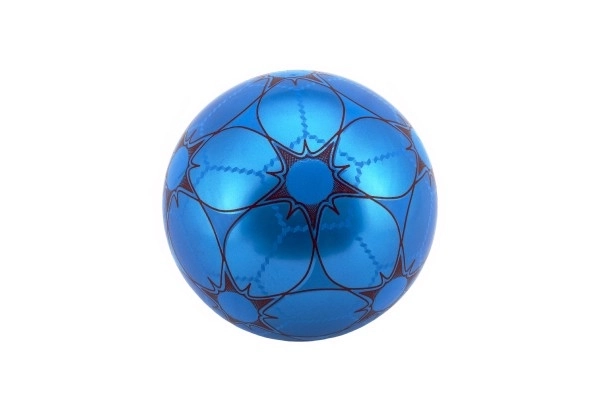 Gekleurde niet-opgeblazen rubberen bal in net - 23 cm