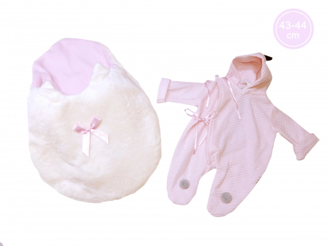 Realistische pop baby met geluiden en zacht lichaam 44 cm