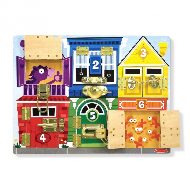 Sloten en beveiligingsbord Melissa en Doug