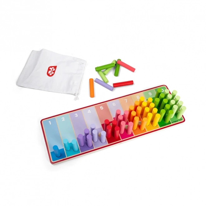 Regenboogtelstokken voor kinderen