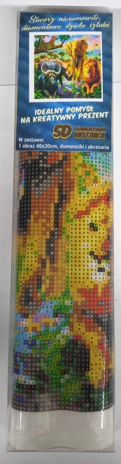 Norimpex Diamant Schilderij Koninkrijk van Dieren 30x40cm
